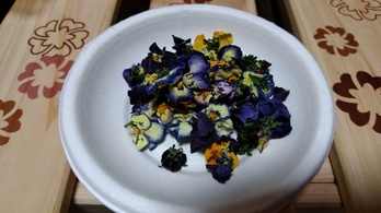 ドライエディブルフラワービオラ、パンジー１ｐ